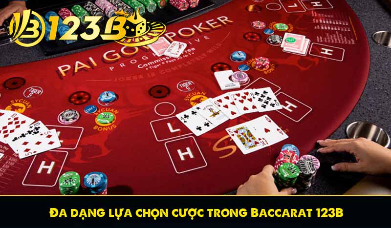 Baccarat 123B – Trải Nghiệm Game Bài Đỉnh Cao Tại 123B 7 Đa dạng lựa chọn cược trong Baccarat 123B